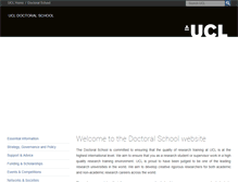 Tablet Screenshot of grad.ucl.ac.uk