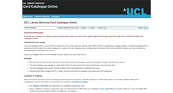 Desktop Screenshot of cardcat.ucl.ac.uk