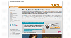Desktop Screenshot of cs.ucl.ac.uk