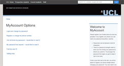 Desktop Screenshot of myaccount.ucl.ac.uk